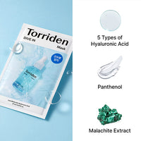 [Torriden] *renew* DIVE-IN Low molecule Hyaluronic acid Mask Pack (10ea)