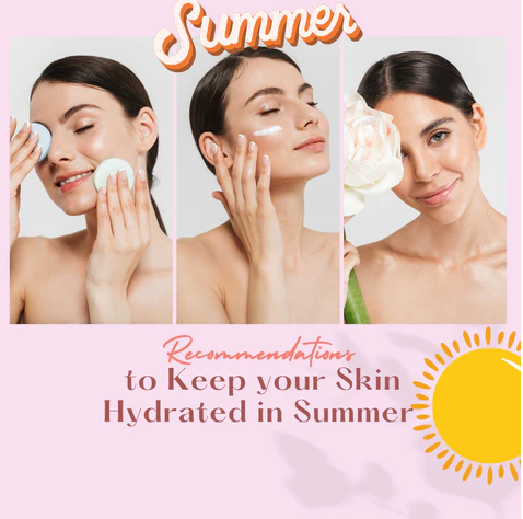 How can you maintain hydrated skin during the summer?