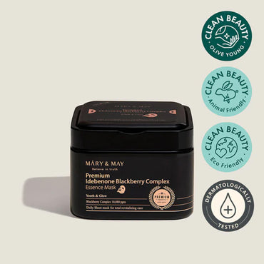 *SPECIAL PRICE*[Mary&May] Premium Idebenone Blackberry Complex Essence Mask (20ea)