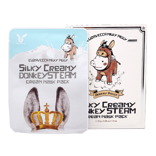 [Elizavecca] *renew* Donkey Piggy silky creamy donkey steam cream mask pack (10ea)