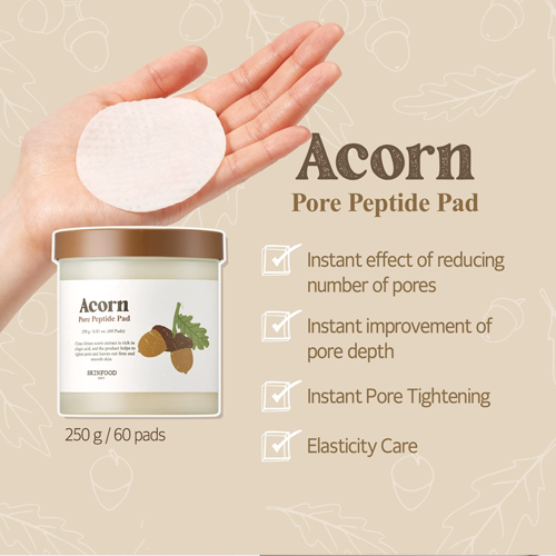[Skinfood] Acorn Pore Peptide Pad (60ea)