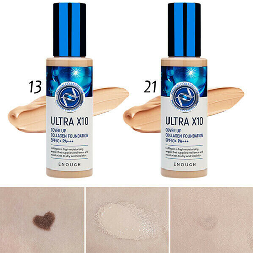 [ENOUGH] Enough Ultra X10 Cover Up Collagen Foundation SPF50+ PA+++ (2 colors)