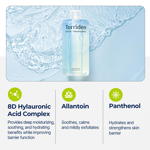 [Torriden] DIVE-IN Low Molecular Hyaluronic Acid Cleansing Water 400ml