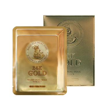 [Elizavecca] 24k Gold Water Dew Snail Mask Pack (10ea)
