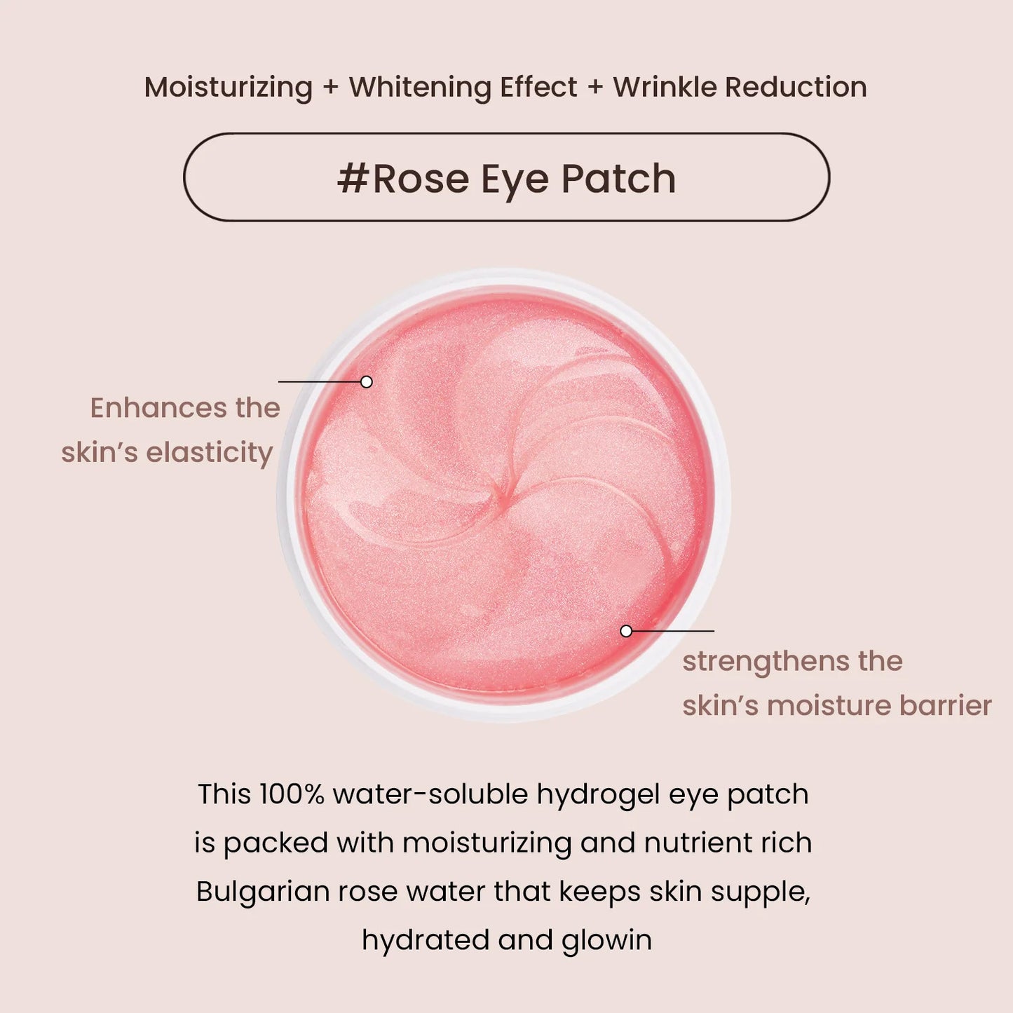 [Heimish] Parche ocular de hidrogel de agua de rosas búlgaras