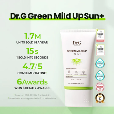 [Dr.G] Green mild up sun+ spf 50+ pa++++ 50ml