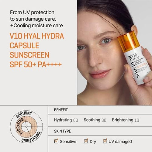 [SOMEBYMI] V10 Hyal Hydra Capsule Sunscreen 40ml