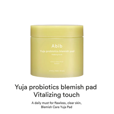 [Abib] Yuja Probiotics Blemish Pad Vitalizing Touch (140ml/60pcs)