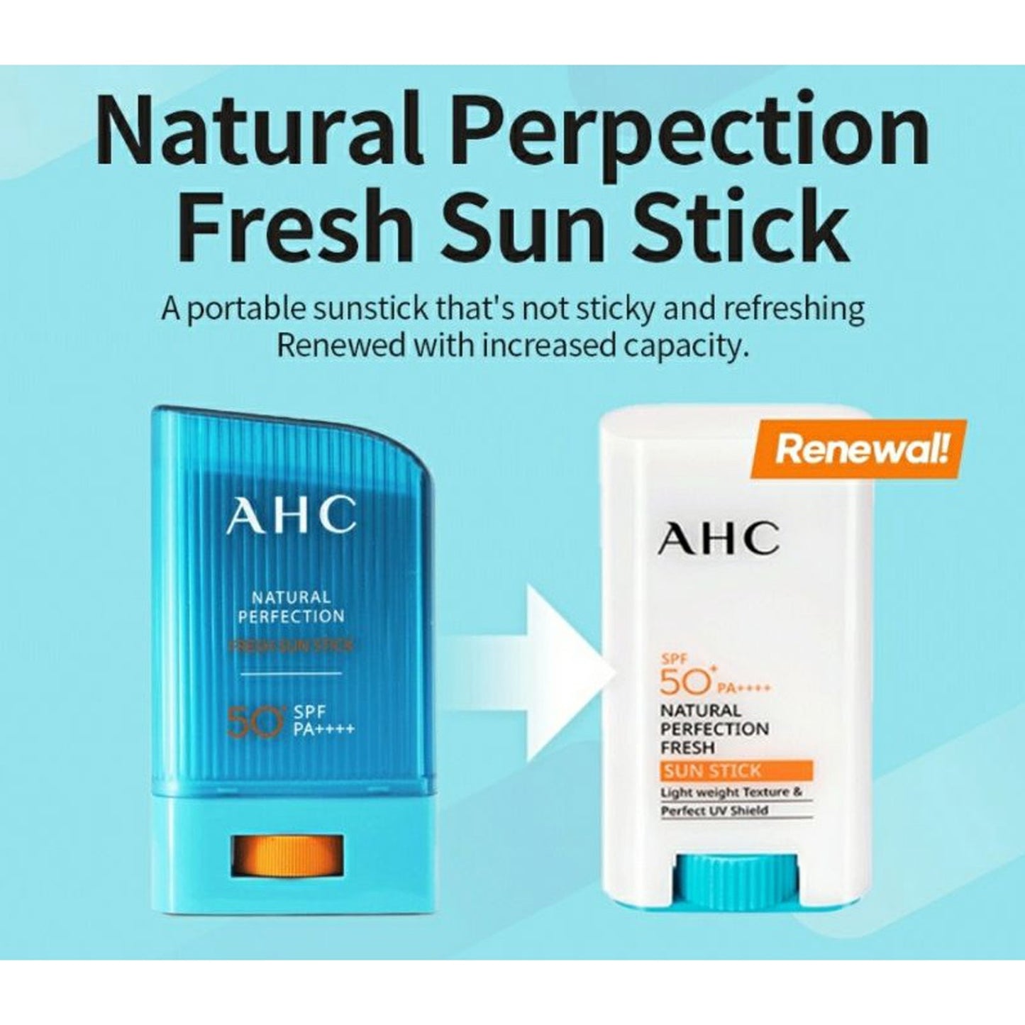 1+1 [A.H.C] Natural Perfection Fresh Sun Stick 17ml